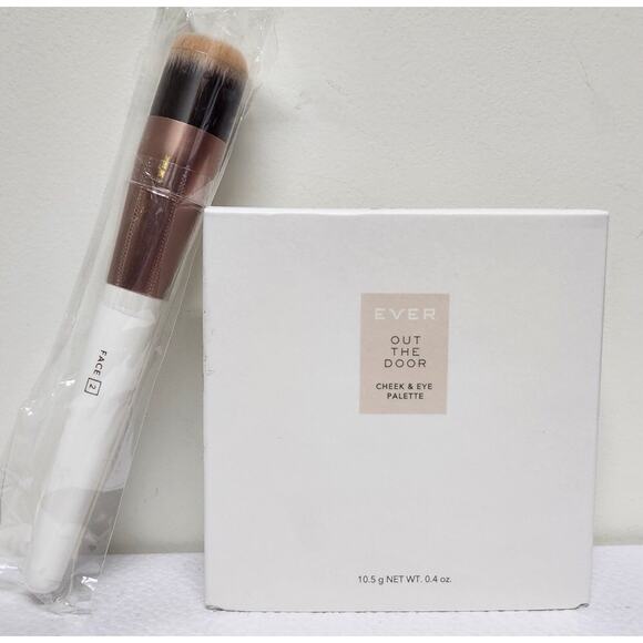 Ever Beauty NIP FACE 2 BRUSH Beveled Edge Wide Edge Foundation Brush - Picture 14 of 14
